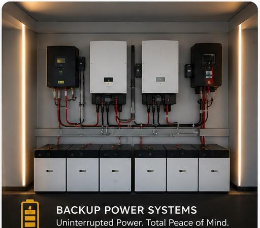 Backup Power Systems — inverter and battery installation